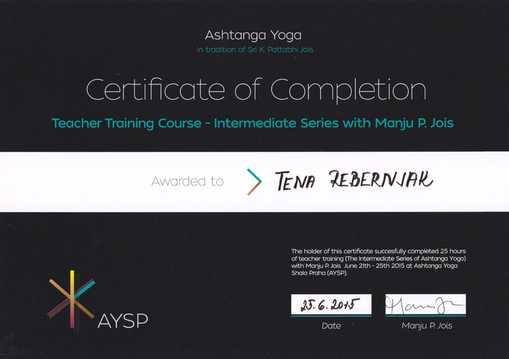 Teacher’s course of the 2nd series of Ashtanga yoga