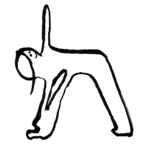 Online yoga classes illustration